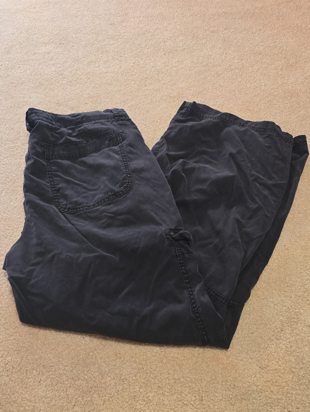 AEO Super High-Rise Baggy Wide Leg Black Pants